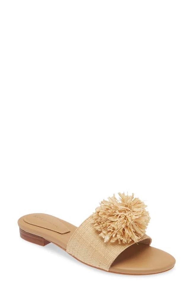 KOKO + PALENKI Poppy Slide Sandal Natural Raffia at Nordstrom,