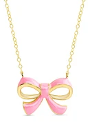 Lily Nily Bow Pendant Necklace in Gold at Nordstrom