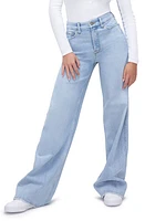 Good American Skate Wide Leg Jeans Indigo634 at