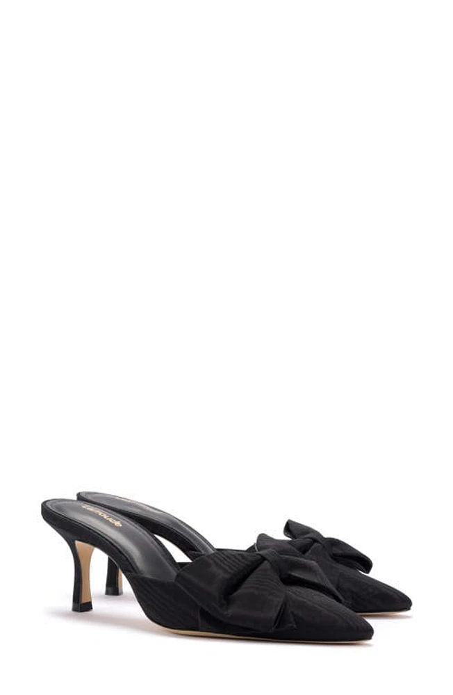 Larroudé Elle Pointed Toe Mule Black at Nordstrom,