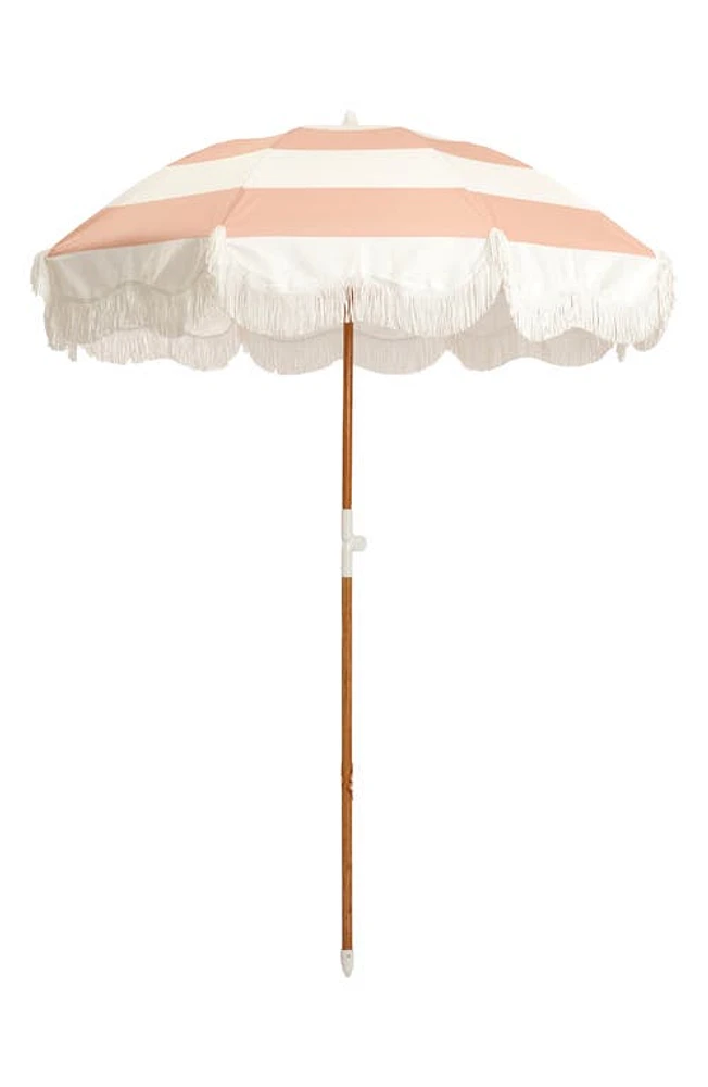 BUSINESS AND PLEASURE CO The Holiday Beach Umbrella in Pink Capri Stripe at Nordstrom