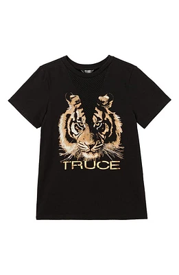 Truce Kids' Tiger Grapchic T-Shirt Black at