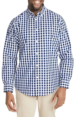 Johnny Bigg Blaine Check Button-Down Shirt Royal at Nordstrom,