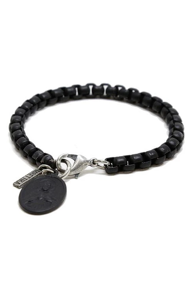 Mr. Ettika Ettika Men's Madonna Charm Bracelet in Black at Nordstrom