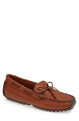 Minnetonka Moosehide Driving Shoe Carmel at Nordstrom,