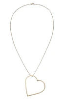 Lana Large Heart Pendant Necklace in Yellow Gold at Nordstrom