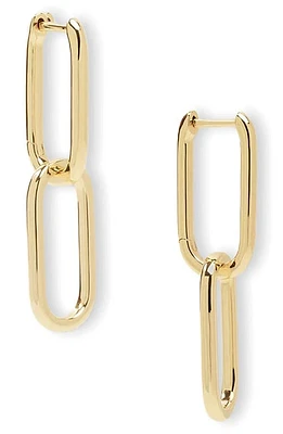 Melinda Maria Carrie Chain Convertible Drop Hoop Earrings in Gold at Nordstrom