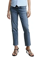 MANGO Straight Leg Maternity Crop Jeans at Nordstrom