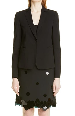 Akris punto Jersey Blazer Black at Nordstrom,