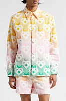 Casablanca Gradient Heart Jacquard Shacket Flying at Nordstrom,