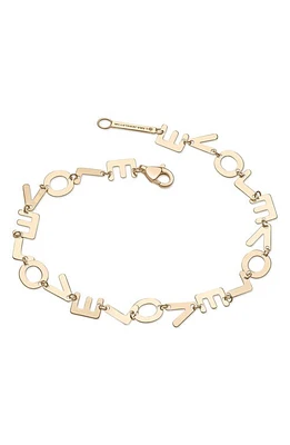 Lana Laser Love Chain Bracelet in Gold at Nordstrom, Size 7