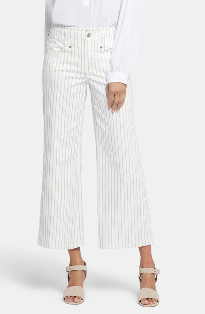 NYDJ Teresa High Waist Wide Leg Pants Beach Cruise Stripe at Nordstrom,