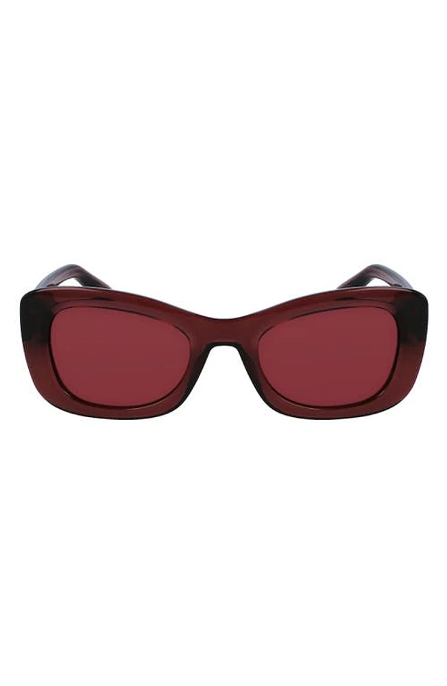 Victoria Beckham 50mm Butterfly Sunglasses in Purple at Nordstrom