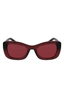 Victoria Beckham 50mm Butterfly Sunglasses in Purple at Nordstrom