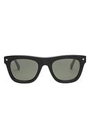 Electric Cocktail 39mm Polarized Square Sunglasses in Gloss Black/Grey Polar at Nordstrom