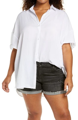 Treasure & Bond Button-Up Tunic Shirt at Nordstrom,