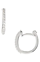 Roberto Coin Small Diamond Hoop Earrings in Wg at Nordstrom