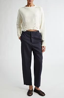 Marni Distressed Cotton Crop Sweater at Nordstrom, Us