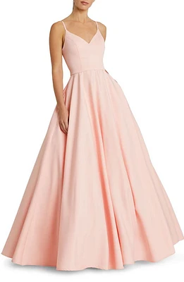 Mac Duggal V-Neck Crepe Ballgown at Nordstrom,