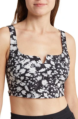 FP Movement by Free People Free People FP Movement Ashford Lose Control Sports Bra in Black Floral at Nordstrom, Size X-Small