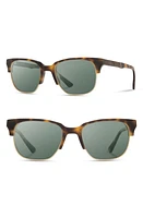 Shwood 'Newport' 52mm Polarized Sunglasses in Matte Brindle/Elm at Nordstrom