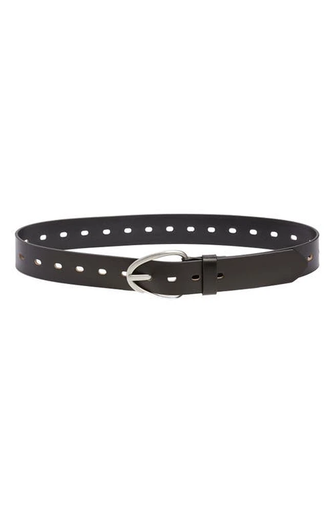 Treasure & Bond Archie Leather Belt Black at Nordstrom,