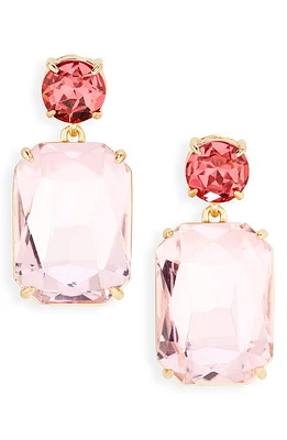 Carolina Herrera Riviera Crystal Drop Earrings in Pink Multi at Nordstrom