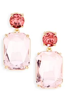 Carolina Herrera Riviera Crystal Drop Earrings in Pink Multi at Nordstrom