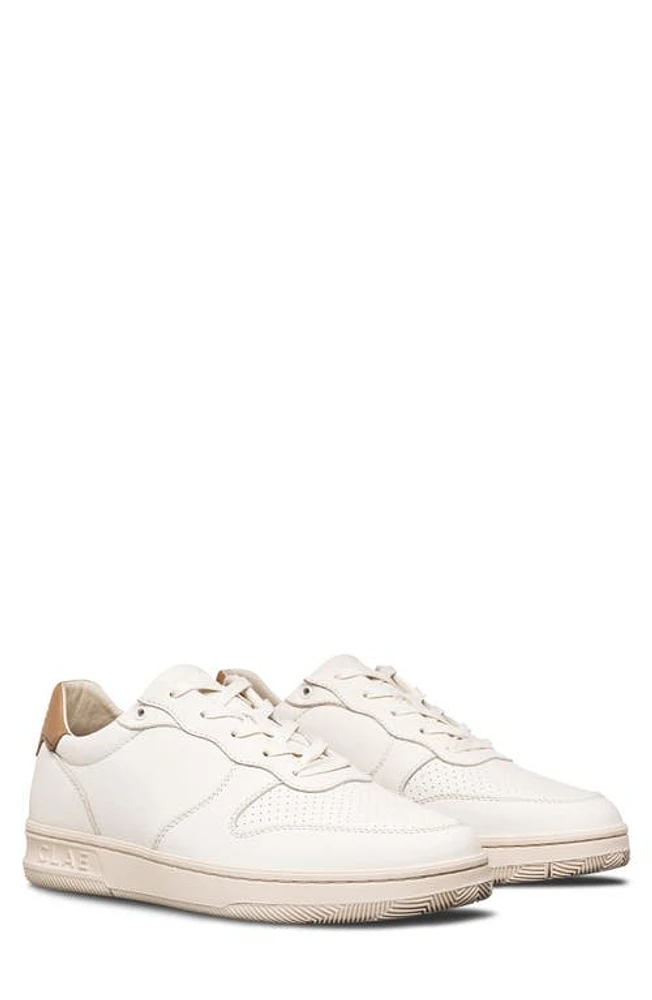 CLAE Malone Sneaker Off-White Camel Brown at Nordstrom,