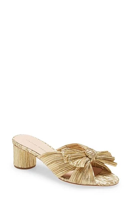 Loeffler Randall Emilia Knot Slide Sandal Gold at Nordstrom,