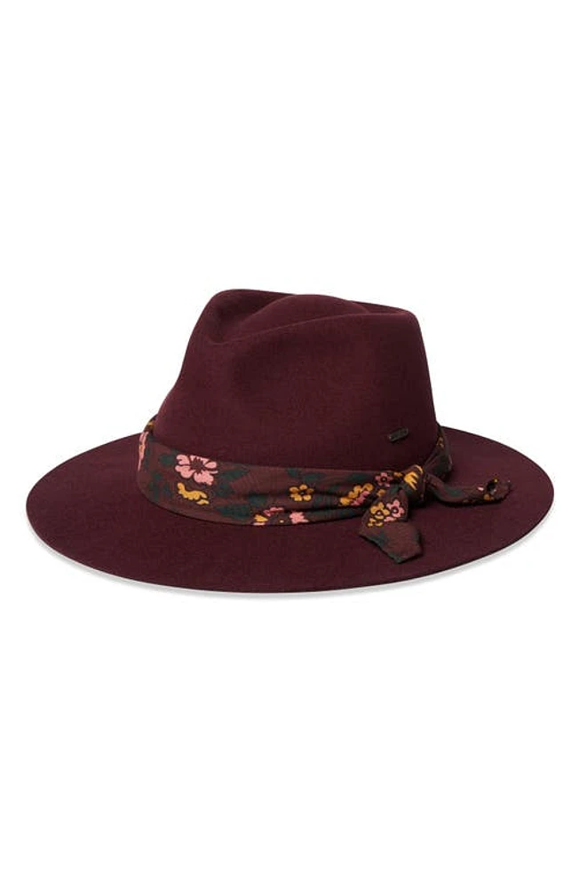 Brixton Madison Wool Felt Convertible Brim Rancher Hat Rum Raisin/Rum Raisin at Nordstrom,