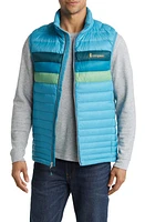 Cotopaxi Fuego Water Resistant 800 Fill Power Down Vest in Poolside Stripes at Nordstrom, Size Large