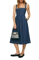 Reformation Tagliatelle Denim Dress Ellis at Nordstrom,