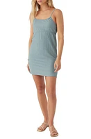 O'Neill Lise Back Cutout Minidress Silver Blue at Nordstrom,