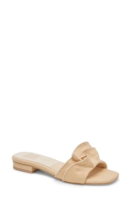 Dolce Vita Alumni Raffia Slide Sandal Natural at Nordstrom,