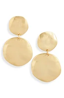 Karine Sultan Double Disc Drop Earrings in Gold at Nordstrom