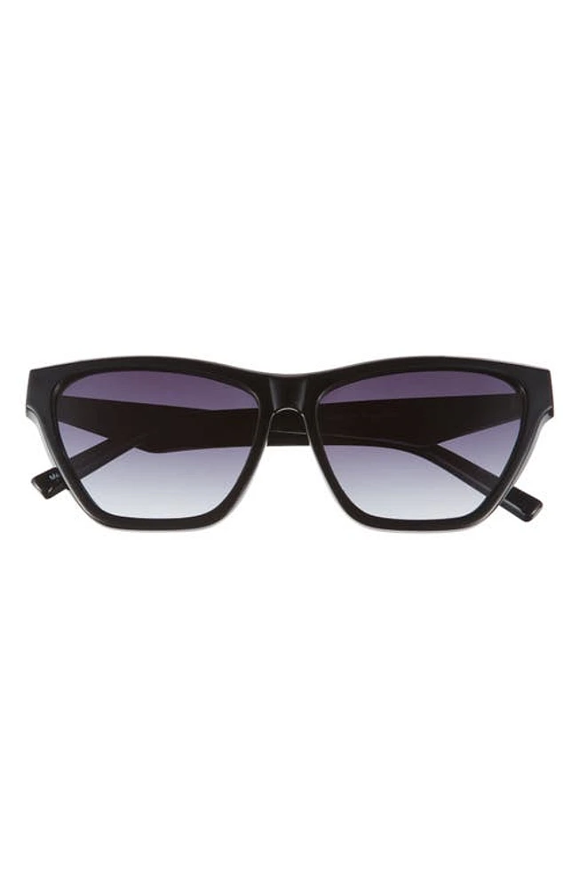 BP. 57mm Geometric Gradient Cat Eye Sunglasses in Black at Nordstrom