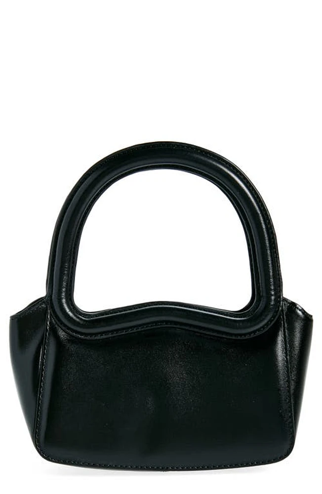 Reformation Mini Luciana Frame Handle Bag in Black Leather at Nordstrom