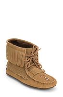 Manitobah Harvester Fringe Moccasin Bootie Oak at Nordstrom,