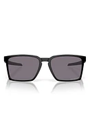 Oakley Exchange Sun 56mm Polarized Rectangle Sunglasses in Black Grey at Nordstrom