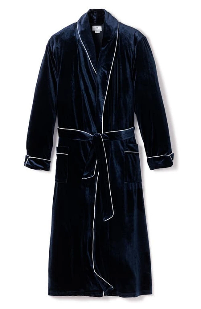 Petite Plume Navy Velour Robe at Nordstrom,