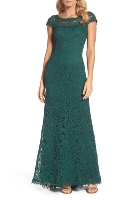 Tadashi Shoji Illusion Yoke Gown in Seagrass at Nordstrom, Size 14