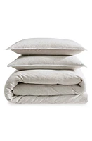 Calvin Klein Mélange Cotton Blend Jersey Duvet & Shams Set in at Nordstrom