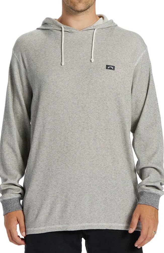 Billabong Keystone Thermal Knit Hoodie in Oatmeal at Nordstrom, Size Small