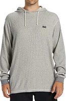 Billabong Keystone Thermal Knit Hoodie in Oatmeal at Nordstrom, Size Small