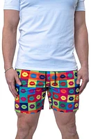 Maceoo Swim Lion Warhol Multi Trunks Yellow at Nordstrom,