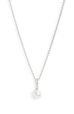 Mikimoto Morning Dew Akoya Pearl & Diamond Pendant Necklace in Gold/Diamond/Pearl at Nordstrom