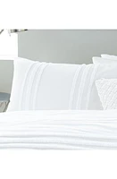 DKNY Chenille Stripe Comforter & Shams Set in White at Nordstrom