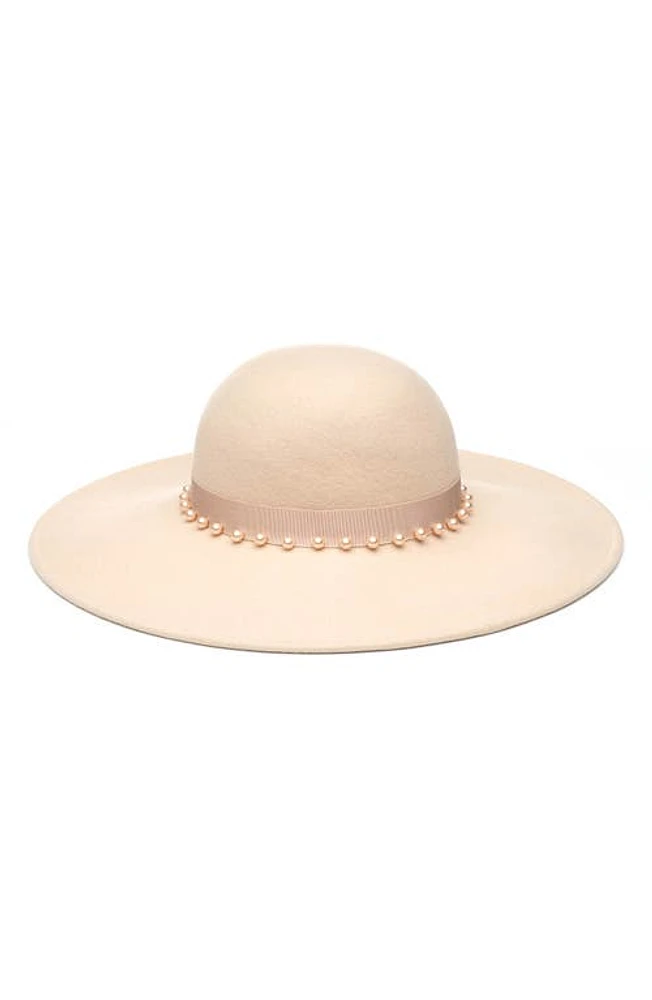 Eugenia Kim Honey Wool Felt Hat in Nude at Nordstrom