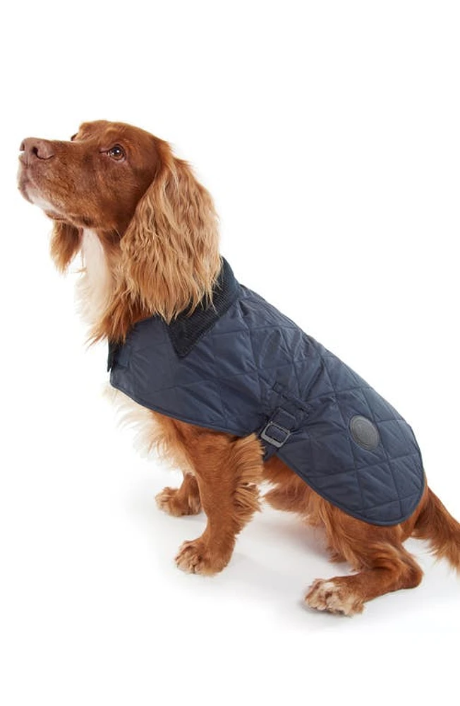 Barbour Quilted Dog Coat in Navy at Nordstrom, Size X-Large